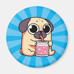 Imán Cute Pug