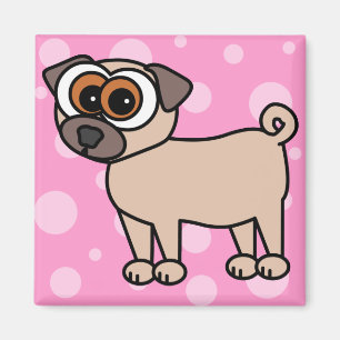 Imán Cute Pug Magnet