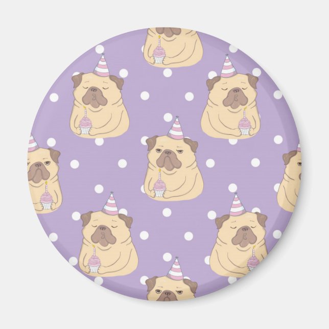 Imán Cute Pugs (Frente)