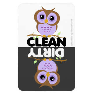 Imán Cute Purple Owl Dishlava Magnet