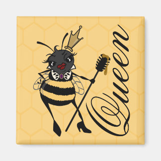 IMÁN CUTE QUEEN BEE CON MAGNET PLAZO DE HONEYCOMB