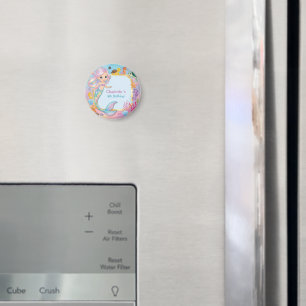 Imán Cute Rainbow mermaid fish estrella de caballito de