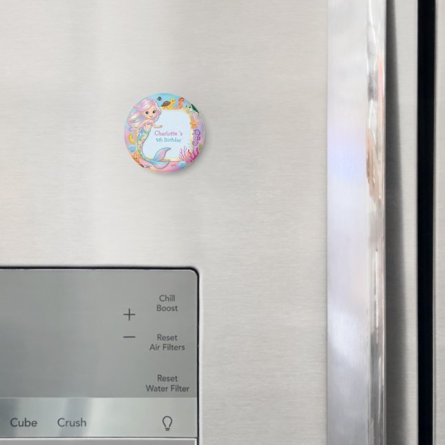 Imán Cute Rainbow mermaid fish estrella de caballito de (In situ (nevera))