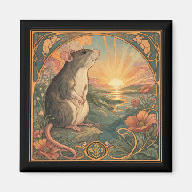 Cute rata Art Nouveau