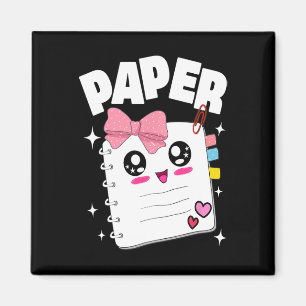 Imán Cute Rock Paper Scissors Halloween Disfraces Niños