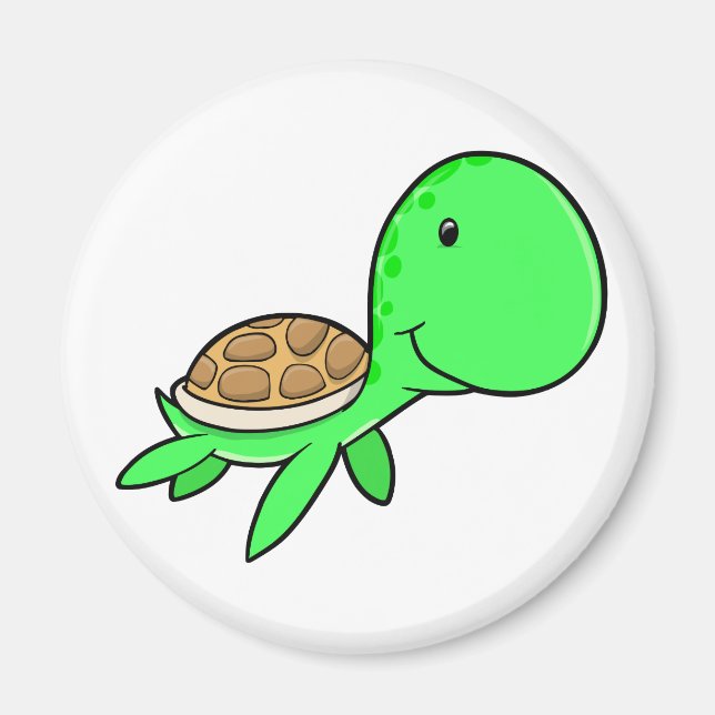 Imán Cute Sea Turtle Magnet (Frente)