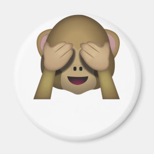 Imán Cute See No Evil Monkey Emoji