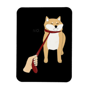 Imán Cute shiba inu   Diseño divertido para perros no p