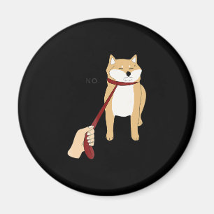 Imán Cute shiba inu   Diseño divertido para perros no p