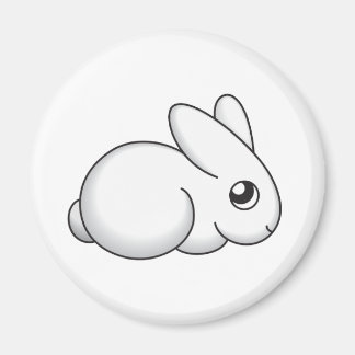 Imán Cute Shy Bunny