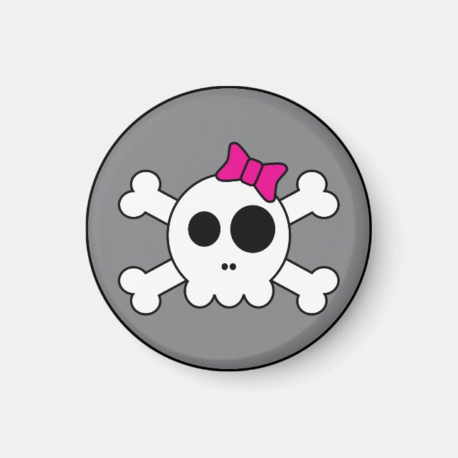 Imán Cute Skully Magnet (Frente)