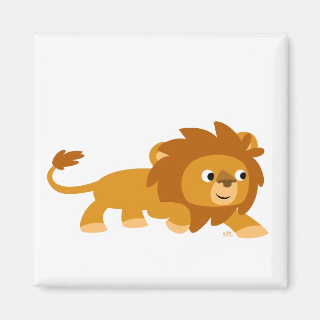 Imán Cute Smart Personalizado Lion Magnet (Frente)
