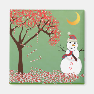 Imán Cute Snowman