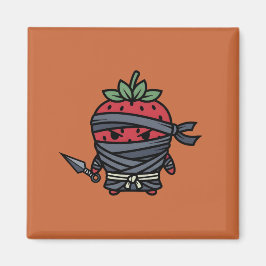 Imán Cute Strawberry Ninja Assassin Japanese Pop Art