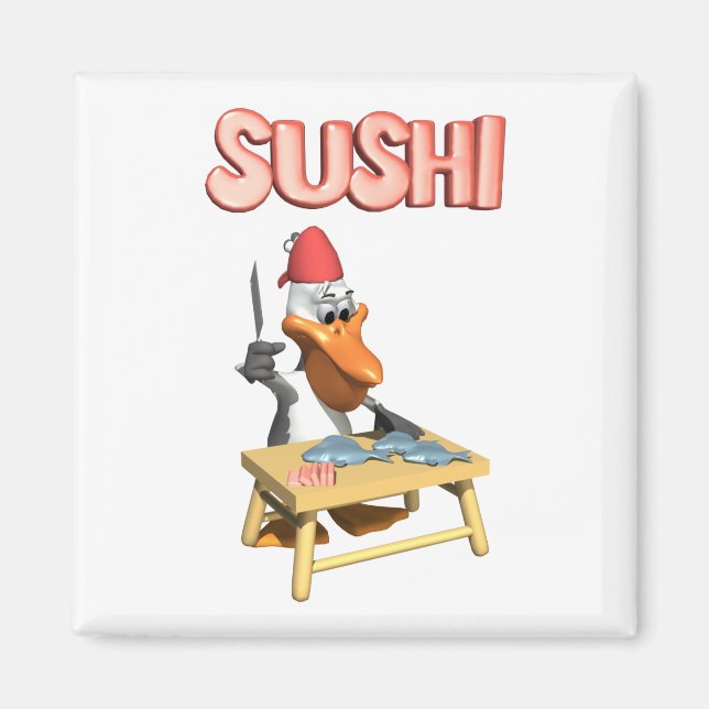Imán Cute Sushi Magnet 2 - Gran Idea de Regalo (Frente)