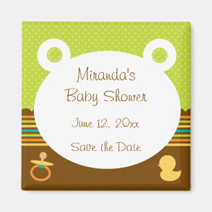 Imán Cute Teddy Bear Baby Shower Magnet