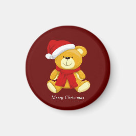 Imán Cute Teddy Bear Santa