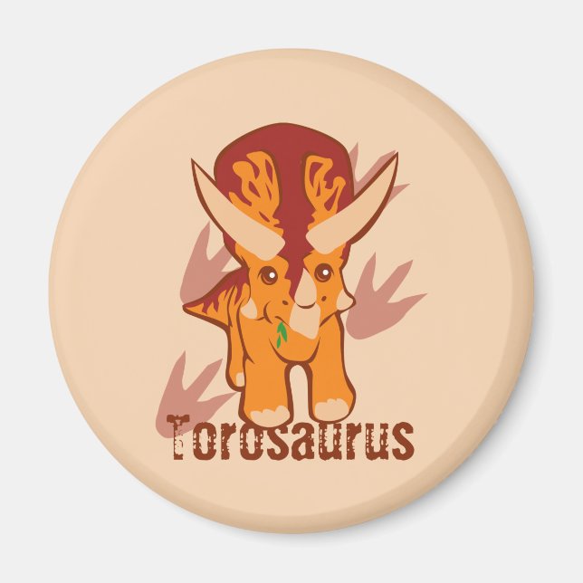 Imán Cute Torosaurus (Frente)