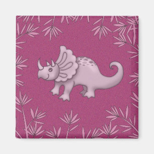 Imán Cute Triceratops Dinosaur Magnet