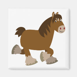 Imán Cute Trotting Personalizado Shire Horse Magnet