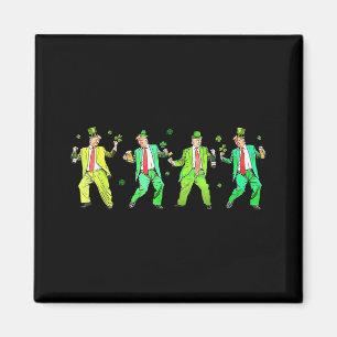 Imán Cute Trump Dance St Patricks Day Funny Trump Patr