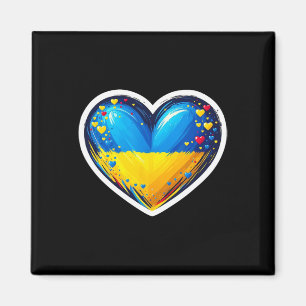 Imán Cute Ucraniano Bynner Fan Bandera de Ucrania Coraz