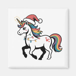 Imán Cute Unicorn Deer Reno Ciervo Luces Divertidas De