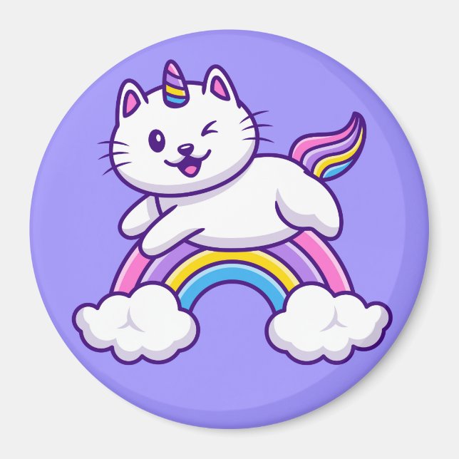 Imán Cute unicornio (Frente)