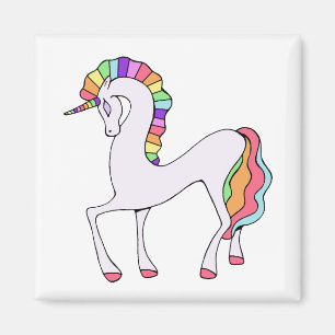 Imán Cute Unicornio Arcoíris