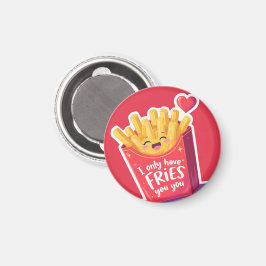 Imán Cute Valentine French Fries Pun