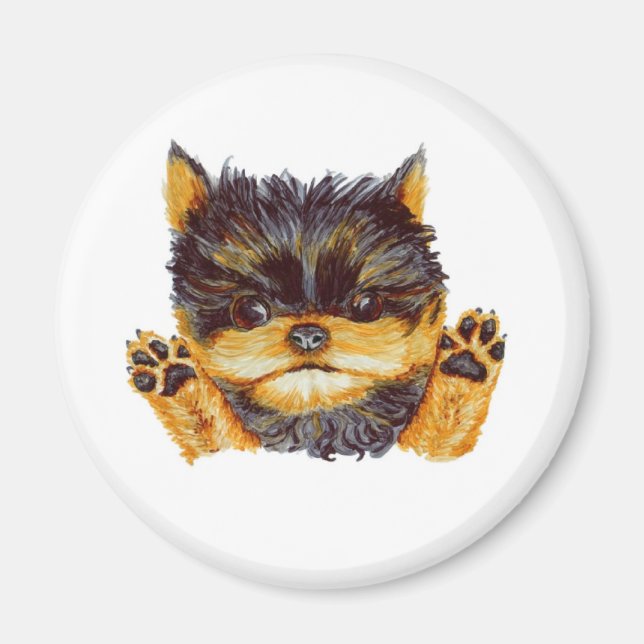 Imán Cute Yorkie Puppy (Frente)