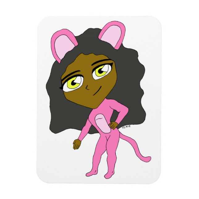 Imán cutícula rosa (Vertical)