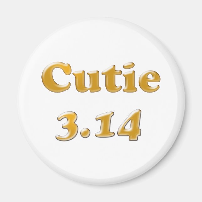 Imán Cutie 3.14 Pi Day (Frente)
