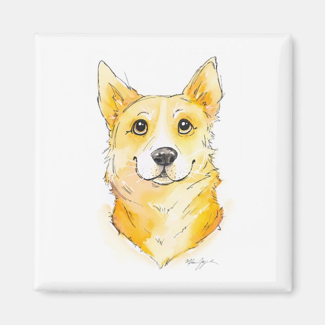 Imán Cutie Corgi (Frente)