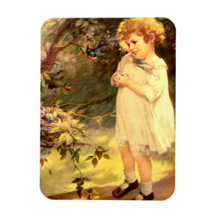 Imán Cutie del Victorian con los pájaros