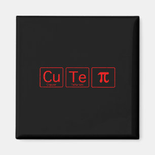 Imán Cutie Pie Pi Day Matemáticas Tabla periódica San V