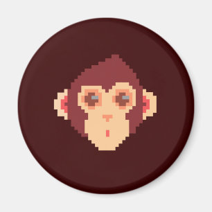 Imán Cutis pixelada cara de mono portátil HP