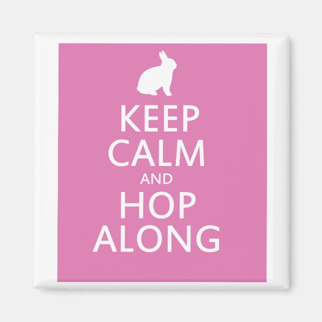 Imán Cuto Easter Bunny Hop Along (Frente)