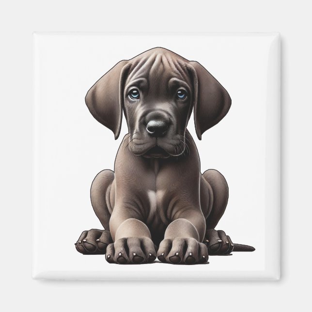 Imán Cuto gran dane puppy (Frente)