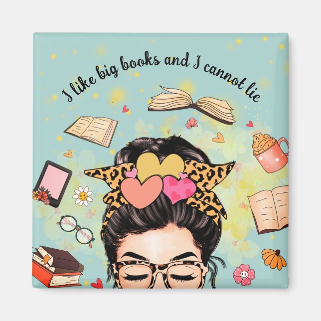 Imán Cuto me gustan los libros grandes (Frente)