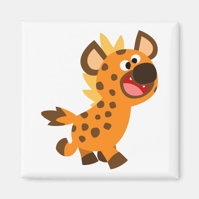 Imán Cuto pequeño Personalizado Hyena Magnet (Frente)