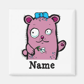 Imán Cuto Personalizado Chica OSO
