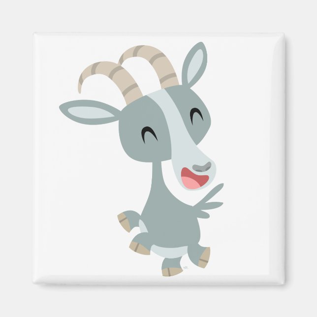 Imán Cuto Personalizado Prancing Goat Magnet (Frente)
