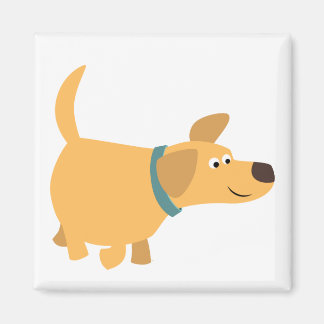Imán Cuto Personalizado Yellow Labrador Magnet
