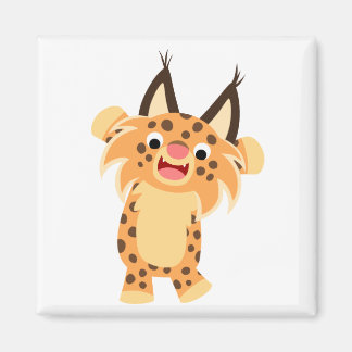 Imán Cuto Spunky Personalizado Bobcat Magnet