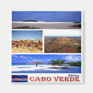 Imán CV - Cabo Verde - Me encanta - Collage mosaico