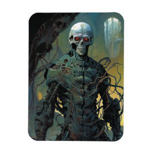 Imán Cyborg Skeleton Futurista ciencia ficción