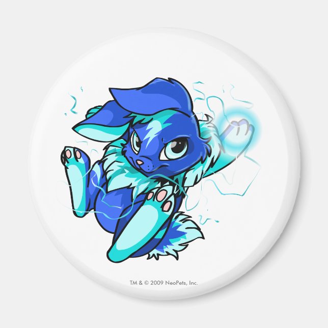 Imán Cybunny amarillo con estrellas (Frente)