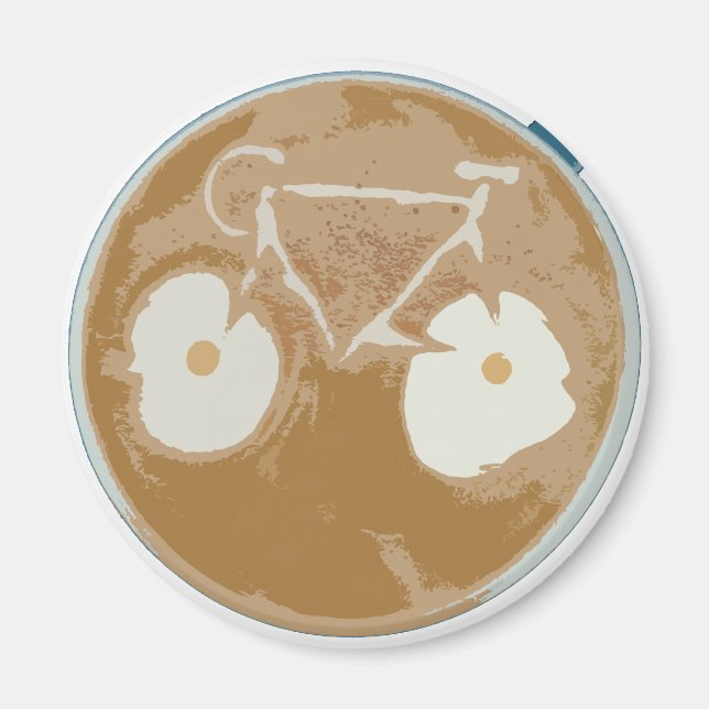 Imán Cycling Latte Art (Frente)