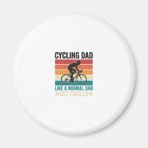 Imán Cycling Papá Camiseta Diseño de Motero Vintage par